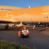 Just Stop Oil protesters have targeted multiple private jets at an airfield in Stansted after Taylor Swift landed her own private plane just hours before. (Credit: Just Stop Oil)