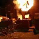 Willington property on fire after house explosion.