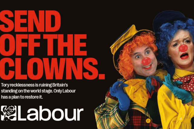 One of the four posters created by The Labour Party (Photo: The Labour Party) 