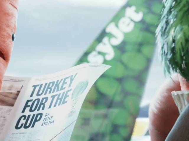 Kevin The Carrot joins up with a who’s who of vegetable footballing icons in the new Christmas advert by Aldi