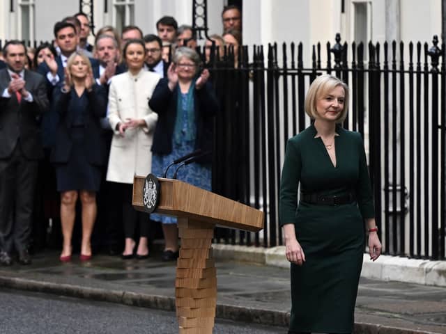 The podium was only used by Liz Truss on a handful of occasions