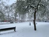 Snow has fallen across England 
