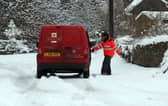 Royal Mail has issued a warning as the severe weather conditions have caused delays in some areas 