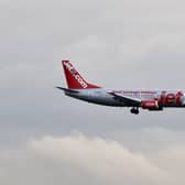 The flight, bound for Gran Canaria, was met with emergency services on the Manchester Airport tarmac.