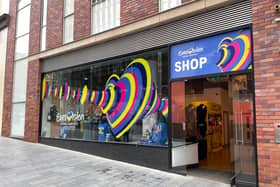 The Eurovision merchandise shop has opened in Liverpool ahead of the contest on May 13.