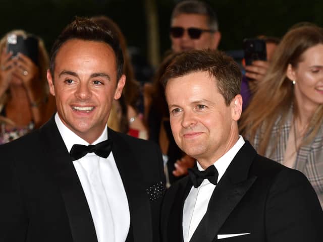 Presenting duo Ant & Dec have announced that their popular ITV show Saturday Night Takeaway is set to pause after the 2024 series. (Credit: Getty Images)