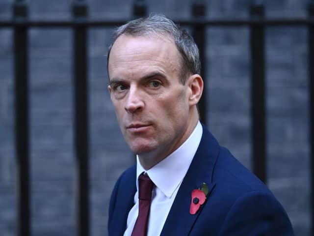 In evidence presented to MPs, a whistleblower has said then Foreign Secretary Dominic Raab ‘failed to grasp the situation' in Afghanistan (image: Getty Images)