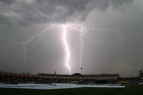 Lightning strikes during an electrical storm Birmingham (Photo by Tom Shaw/Getty Images)
