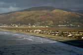 The Welsh village of Fairbourne in Gwynedd which is under threat from climate change and rising seas causing coastal erosion (Photo by Christopher Furlong/Getty Images)