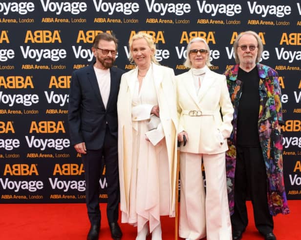 Abba band members Björn Ulvaeus, Agnetha Fältskog, Anni-Frid Lyngstad and Benny Andersson