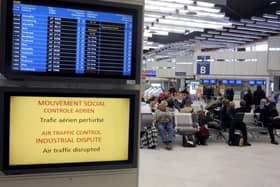 Strike action by French air traffic control staff are expected to impact flights. (Photo credit should read FRED DUFOUR/AFP via Getty Images)