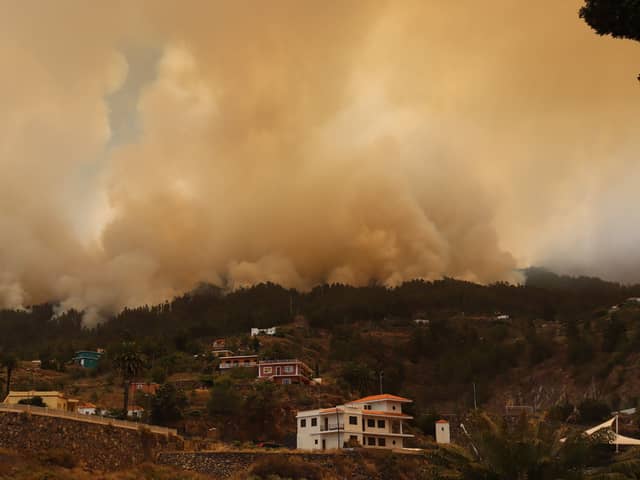Thousands have evacuated their homes due to a wildfire in La Palma