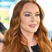 Lindsay Lohan has welcomed her first child with husband, Bader Shammas (Photo by James Devaney/GC Images)