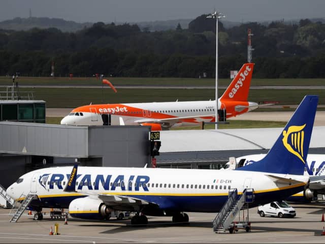 Cabin bags to fit under seats of easyJet and Ryanair flights have been popular on Amazon(Photo: Getty Images)