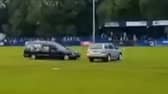 Hearse on the pitch brings Gateshead friendly to a halt - Credit: Gateshead