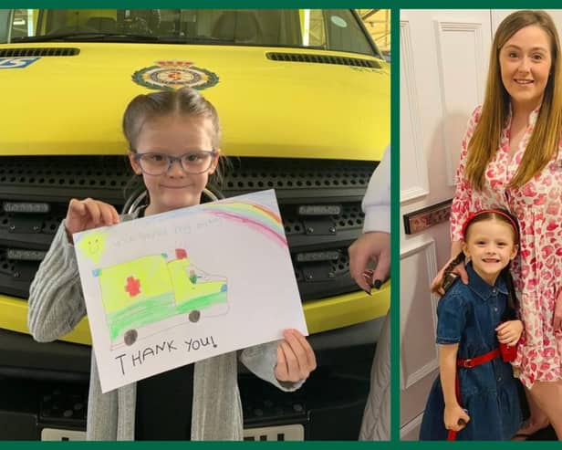 Cali-Maii and her mum (Image: London Ambulance Service)