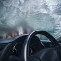 Here's how to deal with you car windshield being frozen on the inside. 