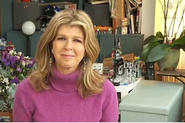 TV presenter Kate Garraway returned to ITV's Good Morning Britain via a videolink on Monday morning (February 5). Credit: ITV