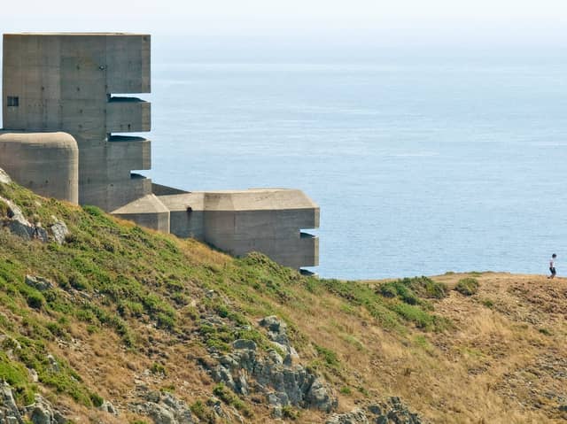 German Observation Tower on south coast cliffs, Guernsey