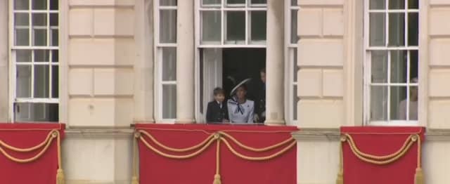 Princess of Wales Kate Middleton makes appearance at Trooping the Colour.