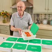 Giant pill box reminder for meals