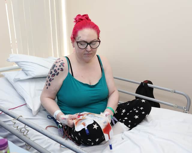 A woman may be able to eat for the first time in three years after surgeons corrected a weight loss operation carried out in Turkey.