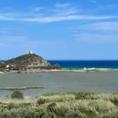 The sea around Sardinia is spectacularly blue on a summer's day (Photo: Amber Allott)