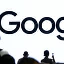 A Google logo is seen during the "Made by Google" event. Photo: Josh Edelson / AFP via Getty Images