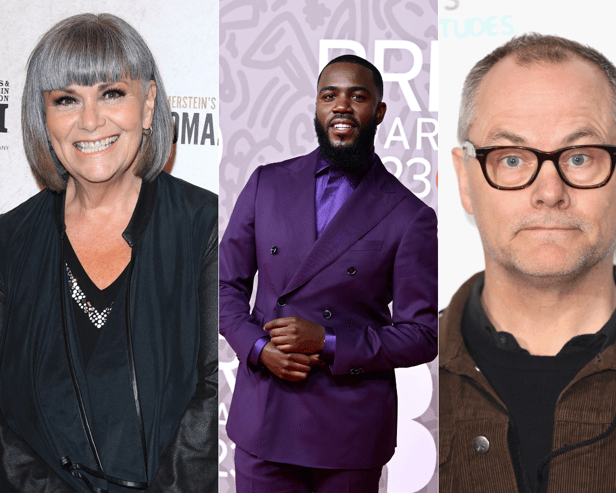 [L-R] Dawn French, Mo Gilligan and Jack Dee are just some of the comedic names coming through the East Midlands before the end of 2024.