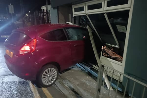 Family-run business Royal Phoenix, 48-50 Union Road, Accrington, was hit by a red Ford Fiesta car at around 2:34am on Tuesday morning.