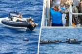 Royal Navy seizes £40m of cocaine from speed boat in drugs bust.
