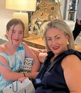 Nicole de Pommes (left) with her daughter Grace (right). Photo: Nicole de Pommes