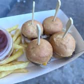 I had a tiny burger (okay four) in Yerevan, Armenia. Photo: Matthew Mohan-Hickson