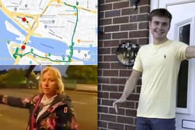Missing student Jack O’Sullivan’s mum Catherine O'Sullivan walks his last known route.