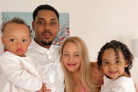 Camilla Do Rosario, 30, Timas Do Rosario, 30 and their two girls - Bella, 4, and Rosie, 2.