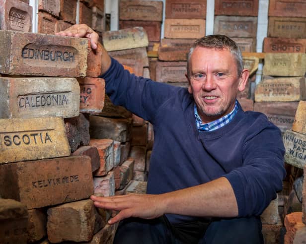 Mark Cranston who has built an amazing collection of bricks. 