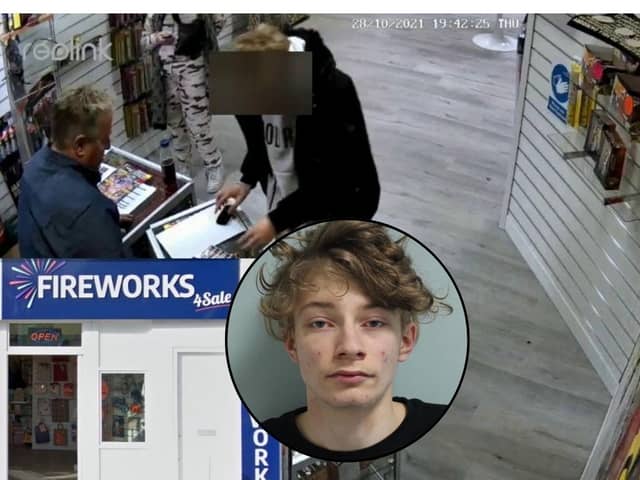 Caught on CCTV: Chilling words as teen is sold fireworks used to kill pensioner