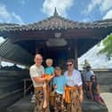 Emma Niblett with husband Dan and their two sons Noah, 8, and Isaac, 5.