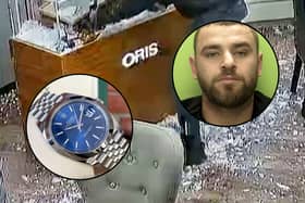 Rolex robber caught on CCTV during £130,000 heist at Nottingham jewellery store