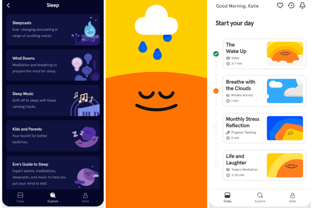 From sleep programmes to exercises meditations to get you through the day - there's thousands of exercises on the Headspace app