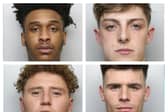 (Clockwise from top left) Diaz Watson Frederick, Billy Dennis Wright, Connor Leigh Walker and Kyle Snowball have been jailed.
