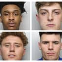 (Clockwise from top left) Diaz Watson Frederick, Billy Dennis Wright, Connor Leigh Walker and Kyle Snowball have been jailed.