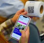 Essity hand out toilet roll to Nottingham University students as part of their recruitment drive.