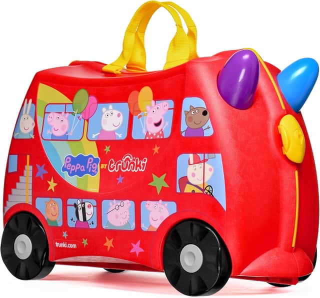 Trunki Peppa Pig ride on suitcase is reduced in the Black Friday sales