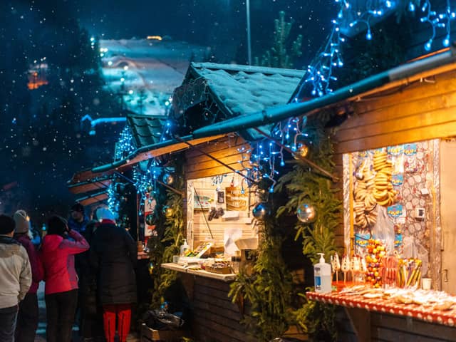 A Christmas market 