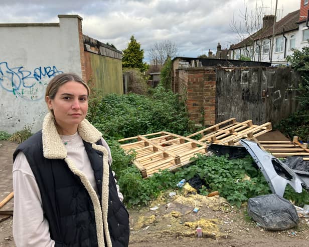 Serife Mehmet, 30, said she has often wished to move away from the area due to the extent of the rubbish