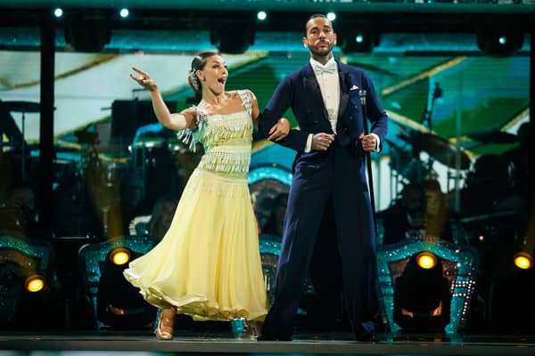 Pete Wicks and Jowita Przystal. Photo: Guy Levy/BBC