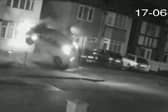 Video grab of Lindami Mremi's crash and subsequent arrest on Robin's Wood Road in Aspley, Nottingham. 