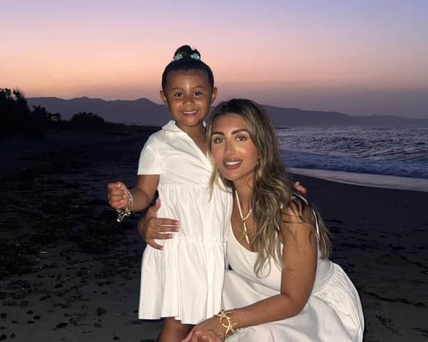 Sofia Alessia, 27, with her daughter Alya-Valentina, 4, after weight loss surgery.