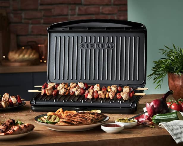The George Foreman grills are a healthy way to cook food at home